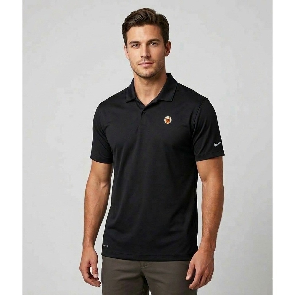 Texas Longhorns Nike Golf Mens Big 12 Dri-FIT Polo Shirt Performance Black Large